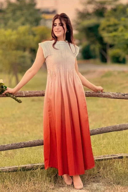 Cotton Silk Maxi Dress